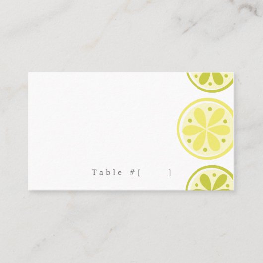 Citrus Escort Card Plaatskaartje (Voorkant)