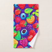Citrus et baies éclatées (Serviette à main)
