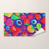 Citrus et baies éclatées (Serviette à main)