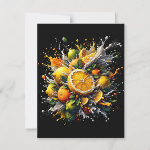 Citrus explosie briefkaart