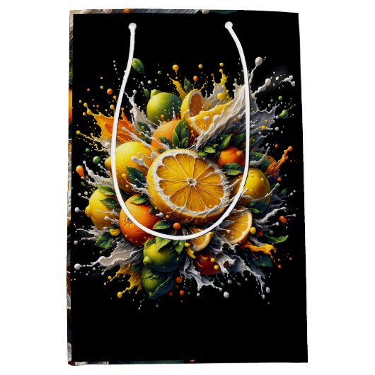 Citrus explosie medium cadeauzakje (Voorkant)
