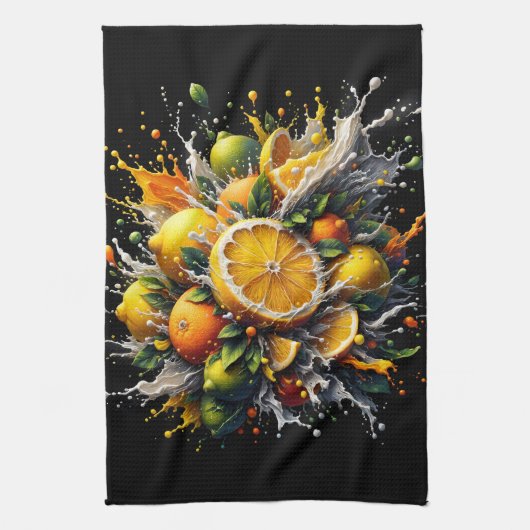 Citrus explosie theedoek (Verticaal)