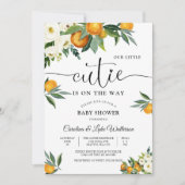 Citrus Floral Baby Shower Invitation (Devant)