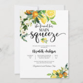 Citrus Floral Bridal Shower Invitation (Devant)