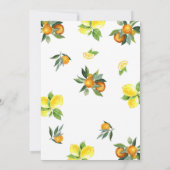 Citrus Floral Bridal Shower Invitation (Dos)