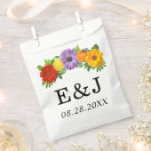 Citrus Floral Garden Wedding Bedankzakje (Geknipt)