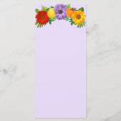 Citrus Floral Garden Wedding Menu (Achterkant)