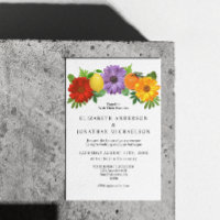 Citrus Floral Garden Wedding Welcome