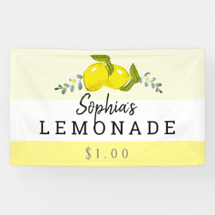 Citrus Floral Lemonade Stand Kinder Spandoek
