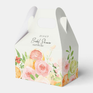 Citrus Floral Vrijgezellenfeest Douche Favor Box Bedankdoosjes