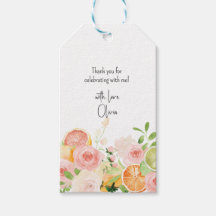 Citrus Floral Vrijgezellenfeest Douche gunsten