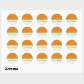 Citrus frais Orange Nos Stickers Mariage (Feuille)
