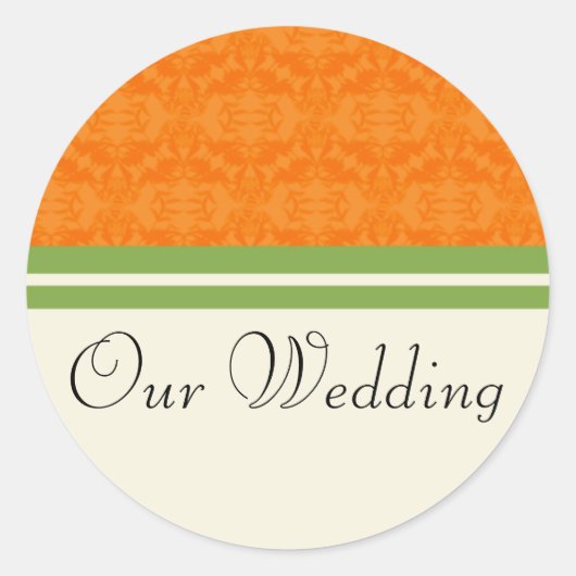 Citrus frais Orange Nos Stickers Mariage (Devant)