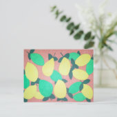 Citrus Fresh Pattern Briefkaart (Staand voorkant)