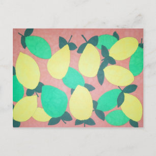 Citrus Fresh Pattern Briefkaart