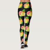 Citrus Fruit Design Patroon Leggings (Achterkant)