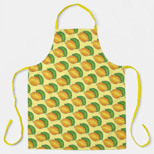 Citrus Fruit Lemon Fruity Gellow Green Print Schort