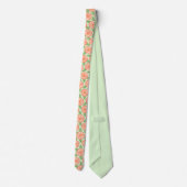 Citrus Fruit Oranje Pattern Funny Stropdas (Achterkant)