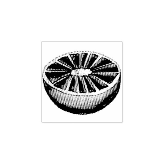 Citrus Fruit Roze grapefruitmoes Rubberstempel (Afrduk)