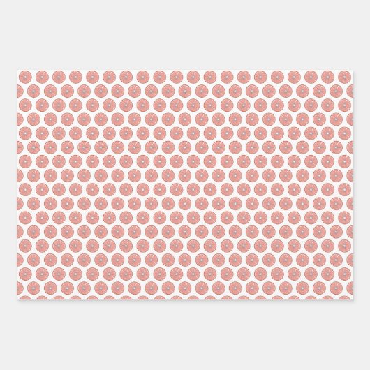 Citrus Fruit Slices Grapefruit Lemon Sinaasappel Inpakpapier Vel (Voorkant 3)
