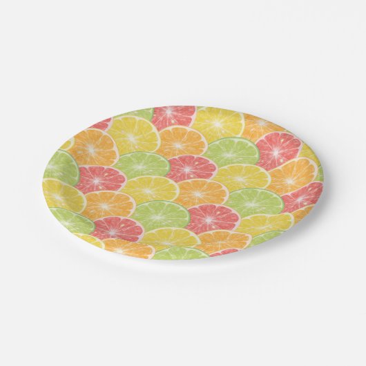 Citrus Fruit Slices Papieren Bordje (Gekanteld)