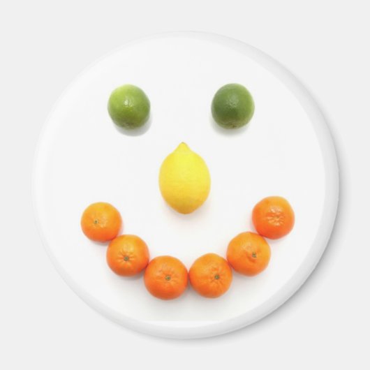 Citrus Fruit Smile Magneet (Voorkant)