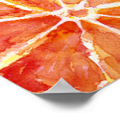 Citrus Fruit Waterverf Art Print Poster (Hoek)