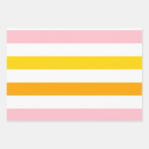 Citrus Fruit Wrapping Papier Vlakke Blad Set van 3 Inpakpapier Vel