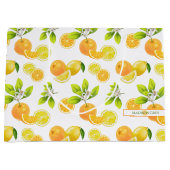 Citrus Fruits Art Sinaasappels and Lemons Patten Groot Cadeauzakje (Voorkant)