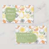 Citrus Fruits Chef Visitekaartje (Voorkant / Achterkant)