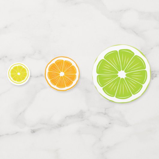 Citrus Fruits Design Table Table Confetti (Voorkanten)