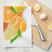 Citrus Fruits Theedoek (Quarter Fold)