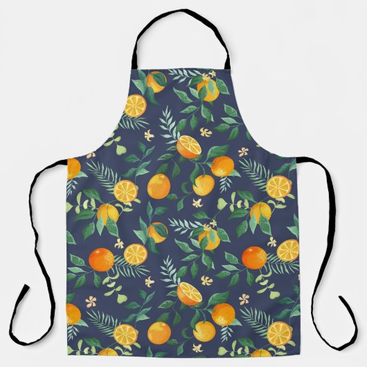 Citrus Fusion: Sinaasappels met tropische flair Schort (Voorkant)