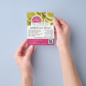 Citrus Grapefruitsap, Adverteren sausbast Flyer (Hand)