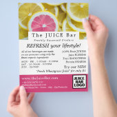 Citrus Grapefruitsap, Adverteren sausbast Flyer (Hand)