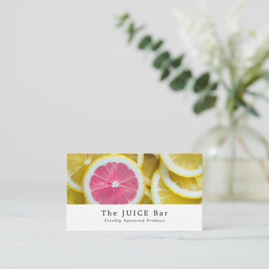 Citrus Grapefruitsap Visitekaartje (Staand voorkant)