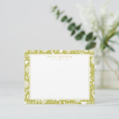 Citrus Green Easter Egg Frame Note Card Kaart (Staand voorkant)