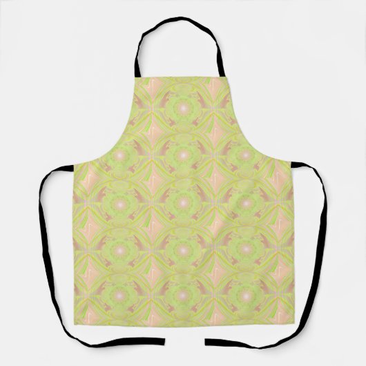 Citrus Green Fractal Art Pattern Schort (Voorkant)