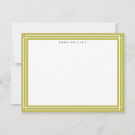 Citrus Green Frame Note Card Kaart