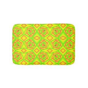 Citrus groen Sinaasappel geel ombre abstract ontwe Badmat