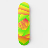 Citrus groen Sinaasappel geel ombre abstract ontwe Skateboard (Voorkant)