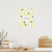 Citrus Guest Book Sign Poster (Keuken)