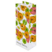 Citrus Happy Anniversaire cadeau sac vin (Dos Angle)
