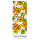 Citrus Happy Anniversaire cadeau sac vin (Dos)