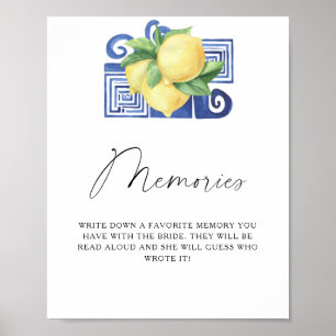 Citrus - herinneringen met de bruid poster