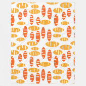 Citrus Holey Ovals Fleece Deken (Voorkant)