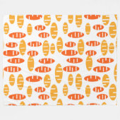 Citrus Holey Ovals Fleece Deken (Voorkant (Horizontaal))