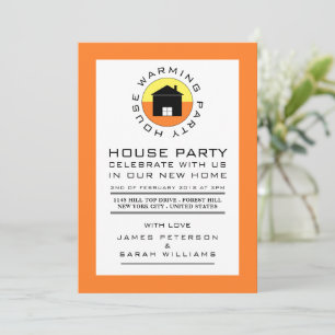 Citrus House Logo, Housewarming Party, House Party Kaart