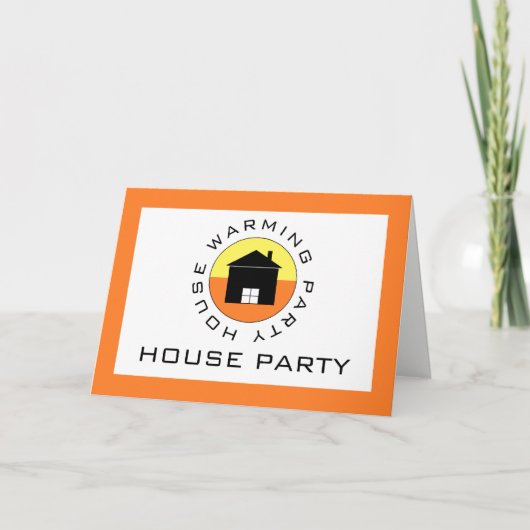 Citrus House Logo, Housewarming Party Invitation (Voorkant)