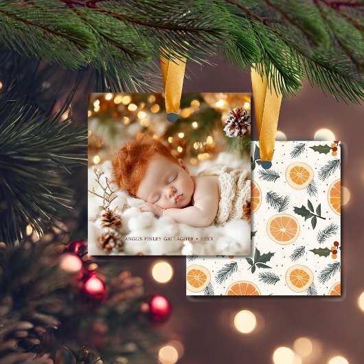 Citrus Hygge Christmas Keramisch Ornament